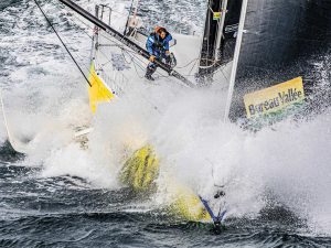 Racing full-tilt, alone and around the globe non-stop. Not for