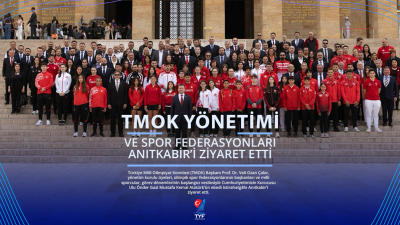 TMOK Yönetimi ve Spor Federasyonları Anıtkabir’i Ziyaret Etti Türkiye Milli Olimpiyat Komitesi (TMOK) Başkanı Prof. Dr. Veli Ozan
