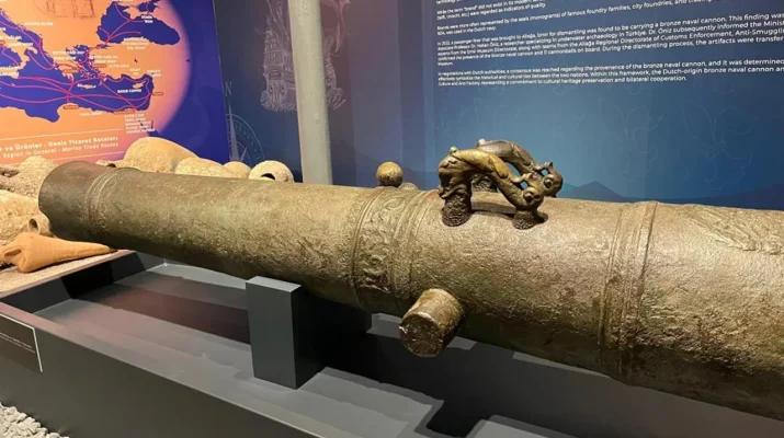 İzmir Müze Müdürlüğü uzmanları ile Aliağa Gümrük Muhafaza Kaçakçılık ve