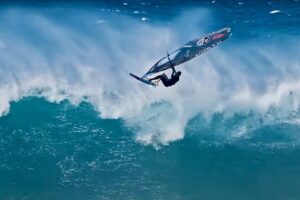Antoine Martin being as radical as ever at Ho’okipa Beach
