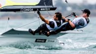 Geelong, Australia (February 12, 2020) – The third day at the 2020 49er, 49erFX, and Nacra 17 World Championship awoke to steady rain, grey skies and mist which affected visibility on Corio Bay. It’s been a rare sight at these […]