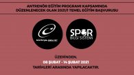 Antrenör Eğitim Programı kapsamında düzenlenecek olan 2021/1 dönemi Temel Eğitim başvurusu ile ilgili T.C. Gençlik ve Spor Bakanlığı tarafından yapılan açıklama aşağıda kamuoyu bilgisine sunulur. Antrenörlerin gelişimine katkı sağlamak ve çalışmalarına bilimin ışığı altında rehberlik etmek amacıyla hazırlanarak yürürlüğe giren […]
