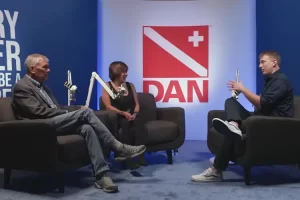 Still from DANCast premiere video with Howard and Michele Hall