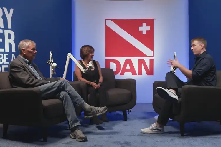 Still from DANCast premiere video with Howard and Michele Hall