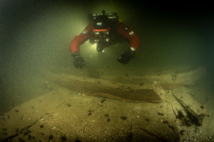 Carbon dating of the wood indicates the ship sailed in