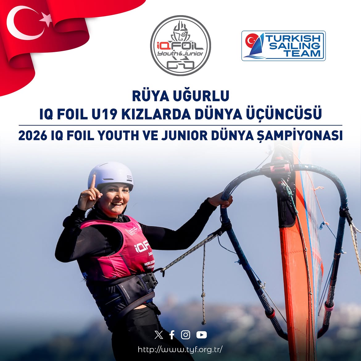 İspanya’nın Costa Brava bölgesinde gerçekleştirilen 2026 iQFOiL Youth ve Junior