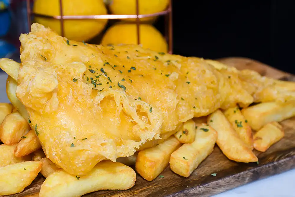 Fish and chips is traditionally made with cod, but UK