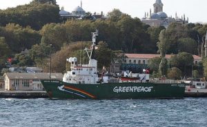 Uluslararası çevre örgütü Greenpeace’in buzkıran gemisi Arctic Sunrise, müsilaj başta