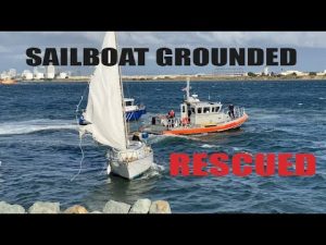 Due to high winds, a sailboat had its anchor drag