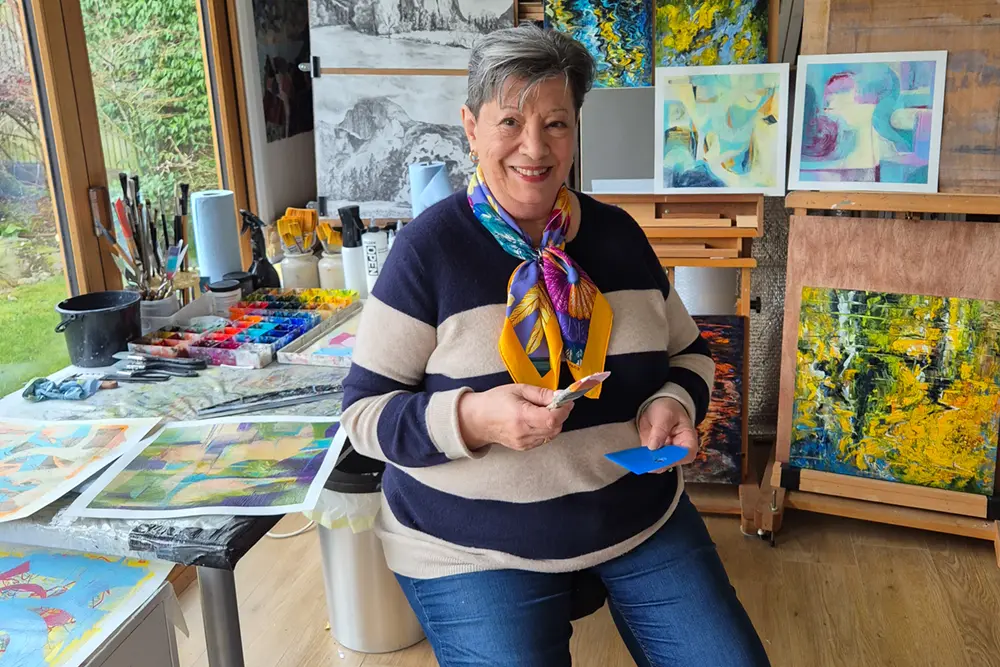Laura Parker in her Richmond studio (Photo: Laura Parker) British