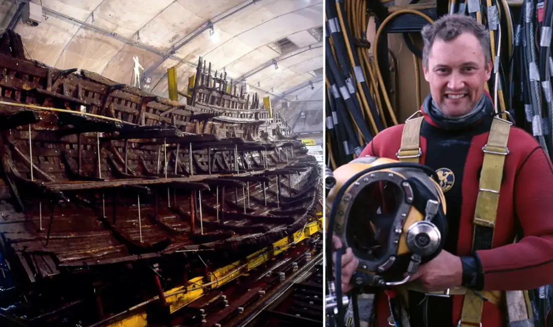 Christopher Dobbs, one of the scuba diving archaeologists involved in