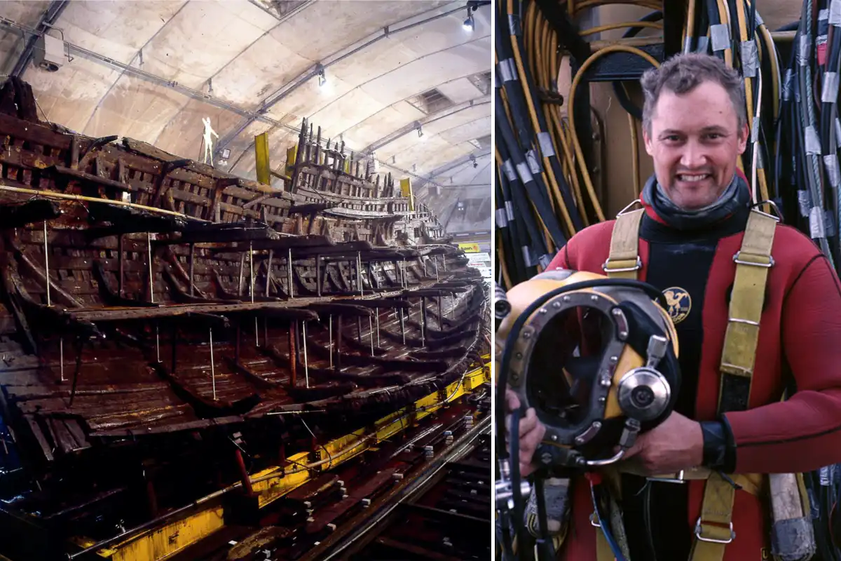 Christopher Dobbs, one of the scuba diving archaeologists involved in