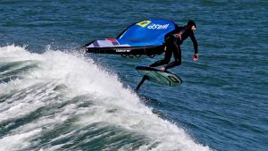 The narrator gets philosophical while sharing footage of wing foiling
