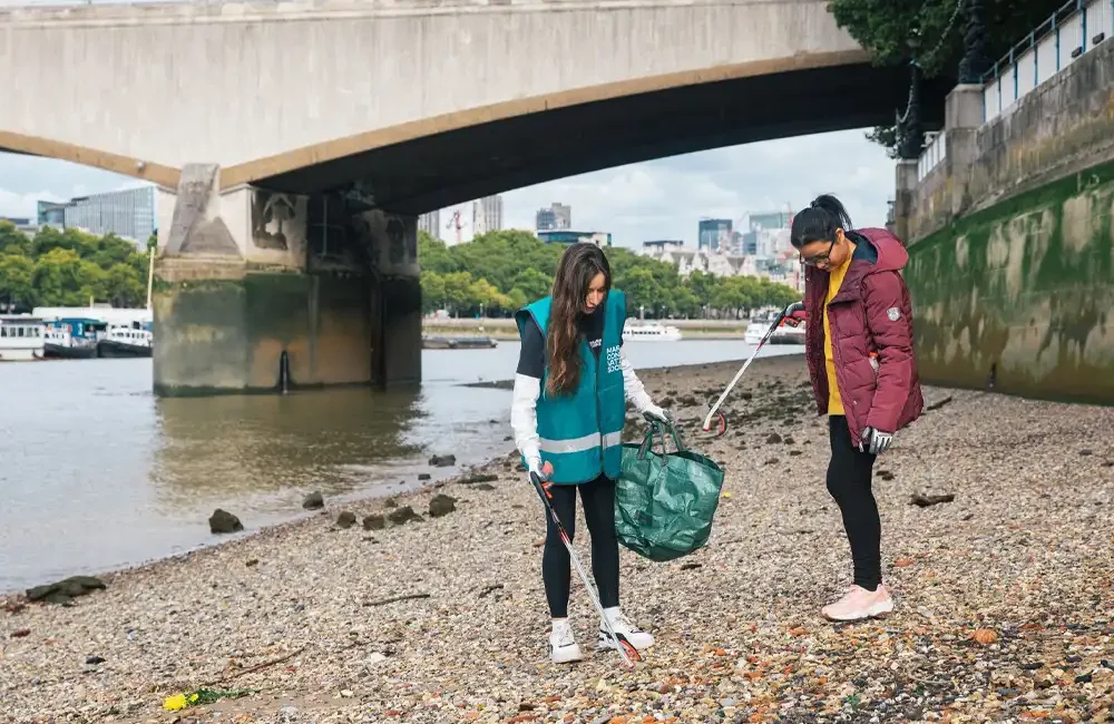 Volunteers can remove litter from inland locations to prevent it