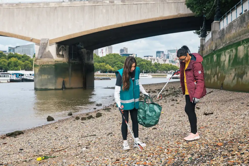 Volunteers can remove litter from inland locations to prevent it
