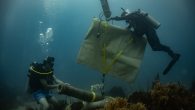 IU researcher Matt Maus and diving safety officer Sam Haskell position the museum-quality replica cannons on the site of the IU Center for Underwater Science’s new “Living Museum in the Sea” along the southern coast of the Dominican Republic. Photo […]