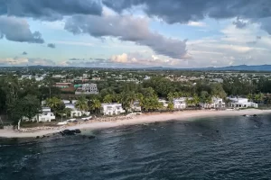 Aerial view over Pointe-aux-Piments, where the explosion occurred (Photo: Shutterstock)