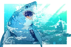 ‘Carcharodon carcharias’ (Giclée print) by Jimmy Higgs The Shark Trust’s