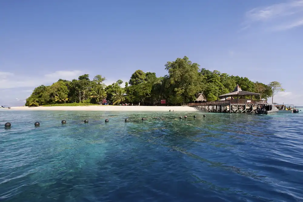 Sipadan Island is a popular dive spot off Sabah, Malaysia