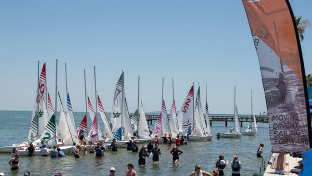 The first stage of the 2025 College Women’s Fleet Race